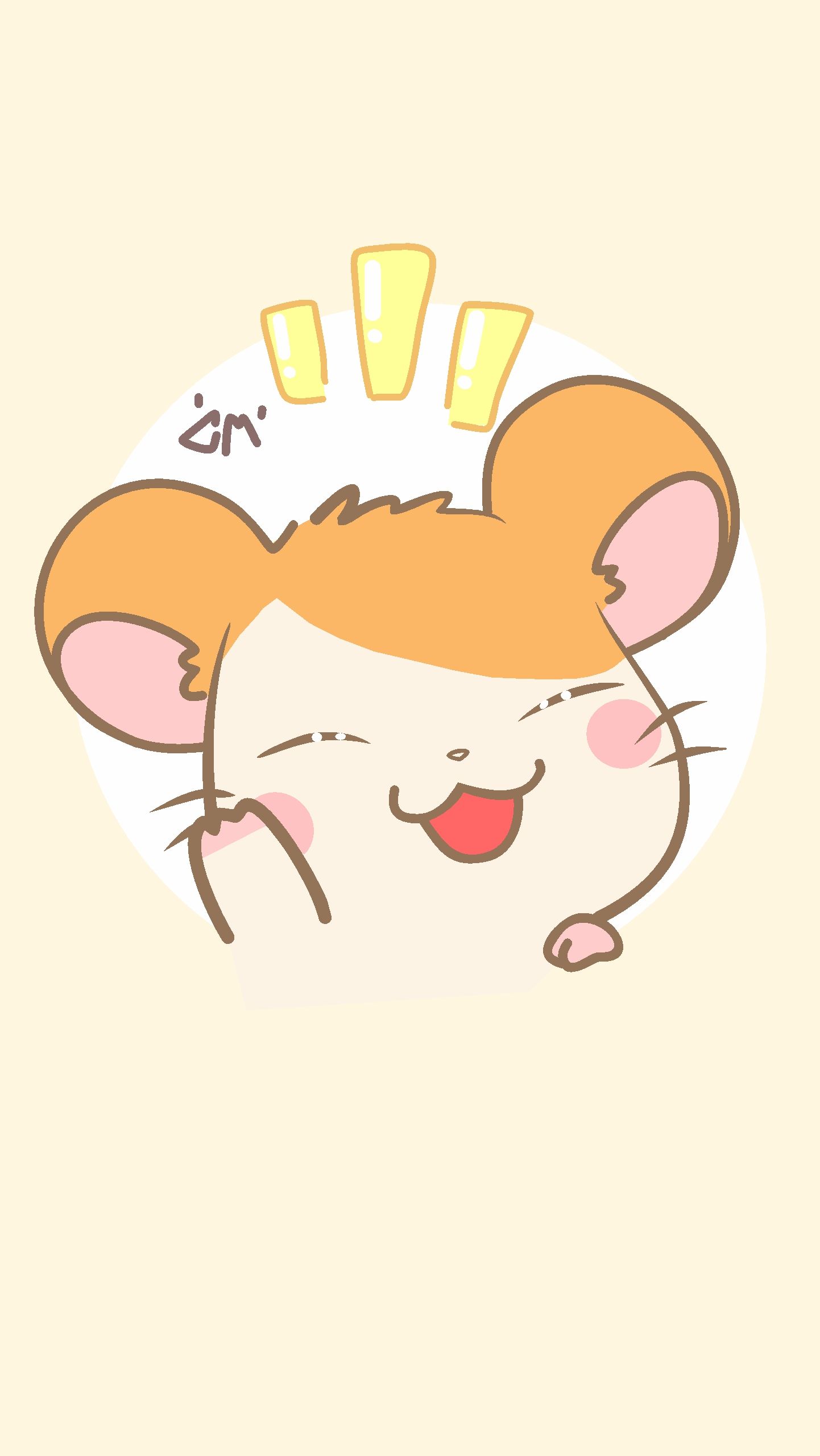 Happy Hamtaro Hamster Cartoon Wallpaper