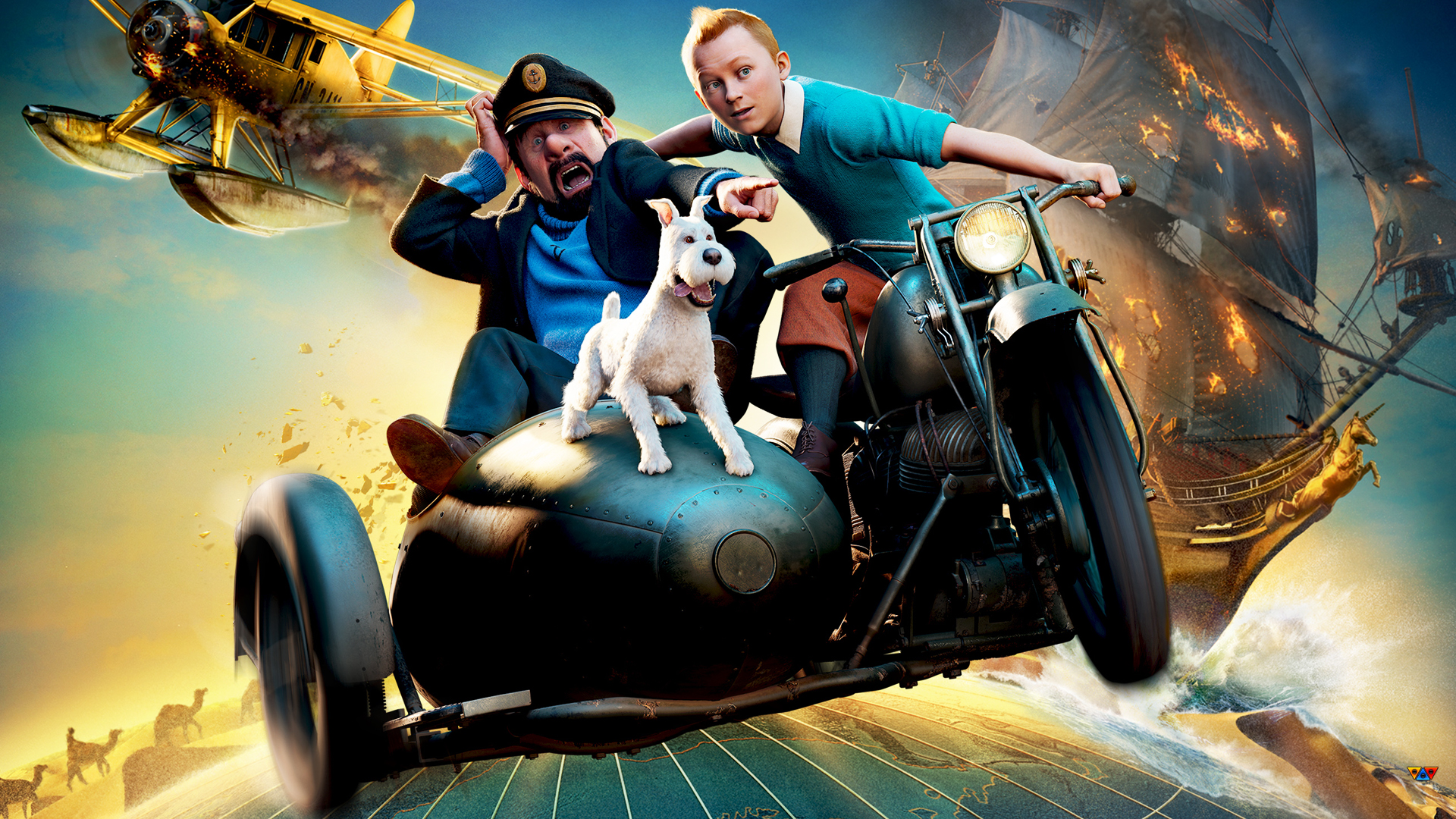 Tintin And Friends Exclusive HD Wallpaper