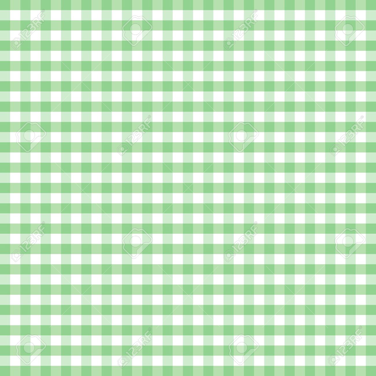 Seamless Pattern Pastel Green And White Gingham Check Background