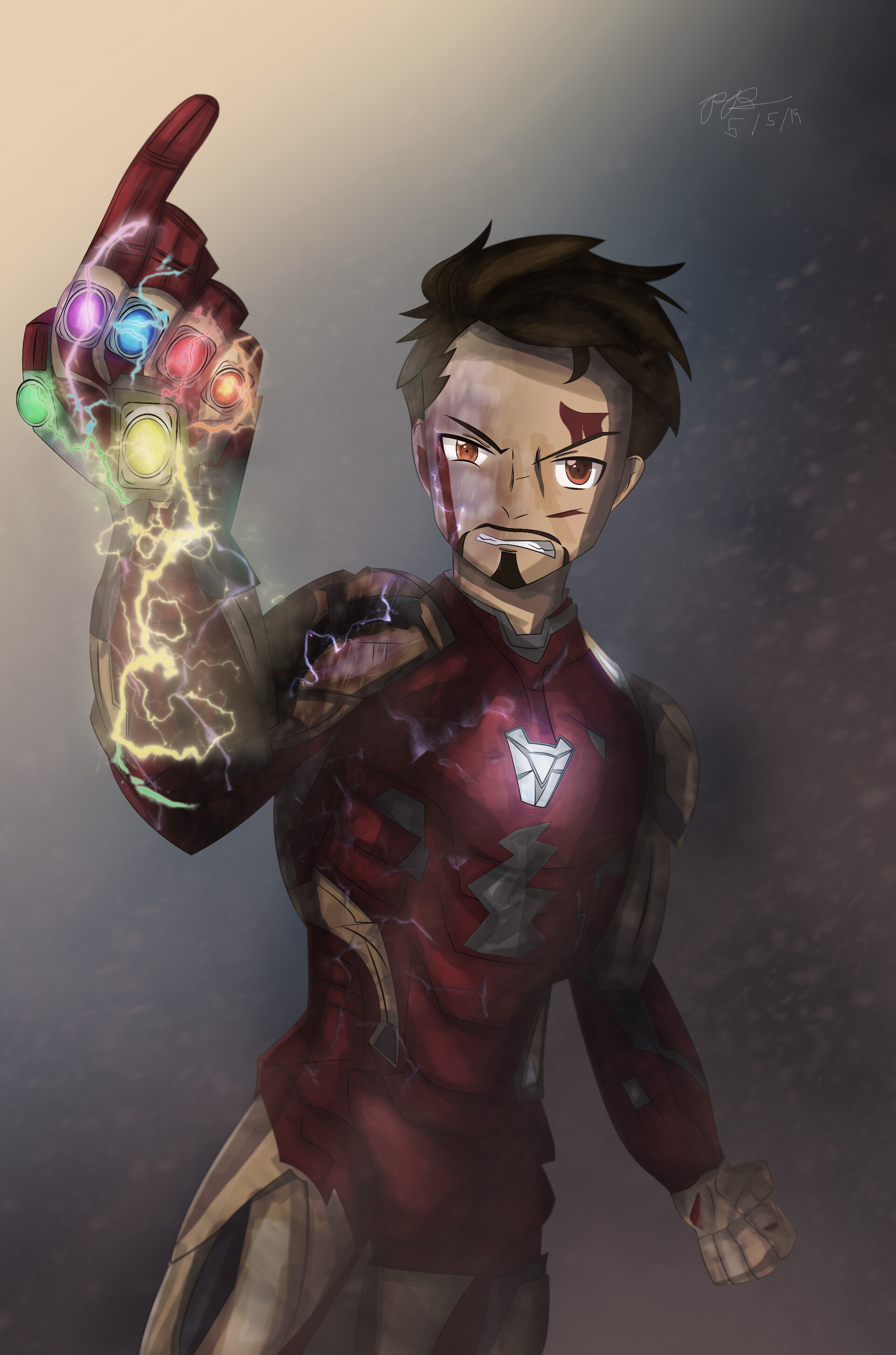 I Am Iron Man Endgame Background By Paul Alvin