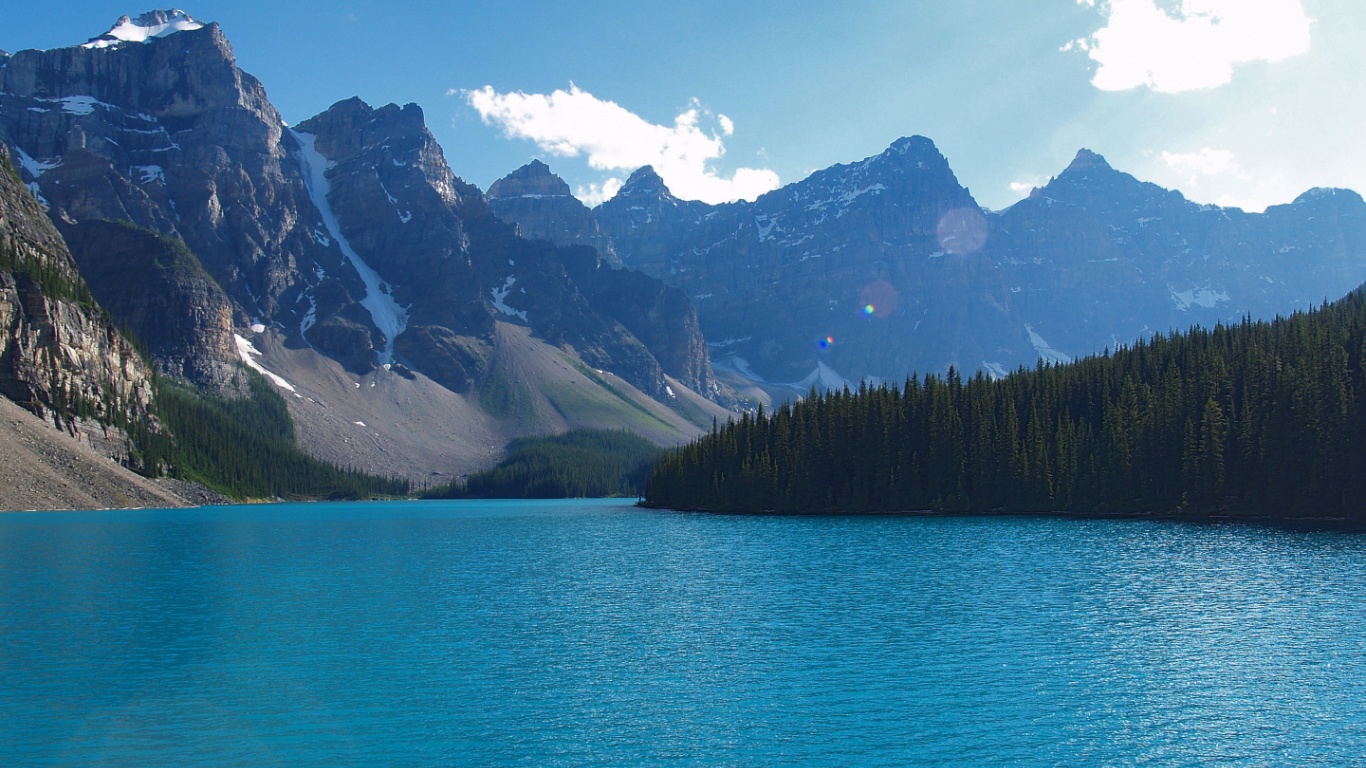 Moraine Lake Alberta Banff Desktop Pc And Mac Wallpaper