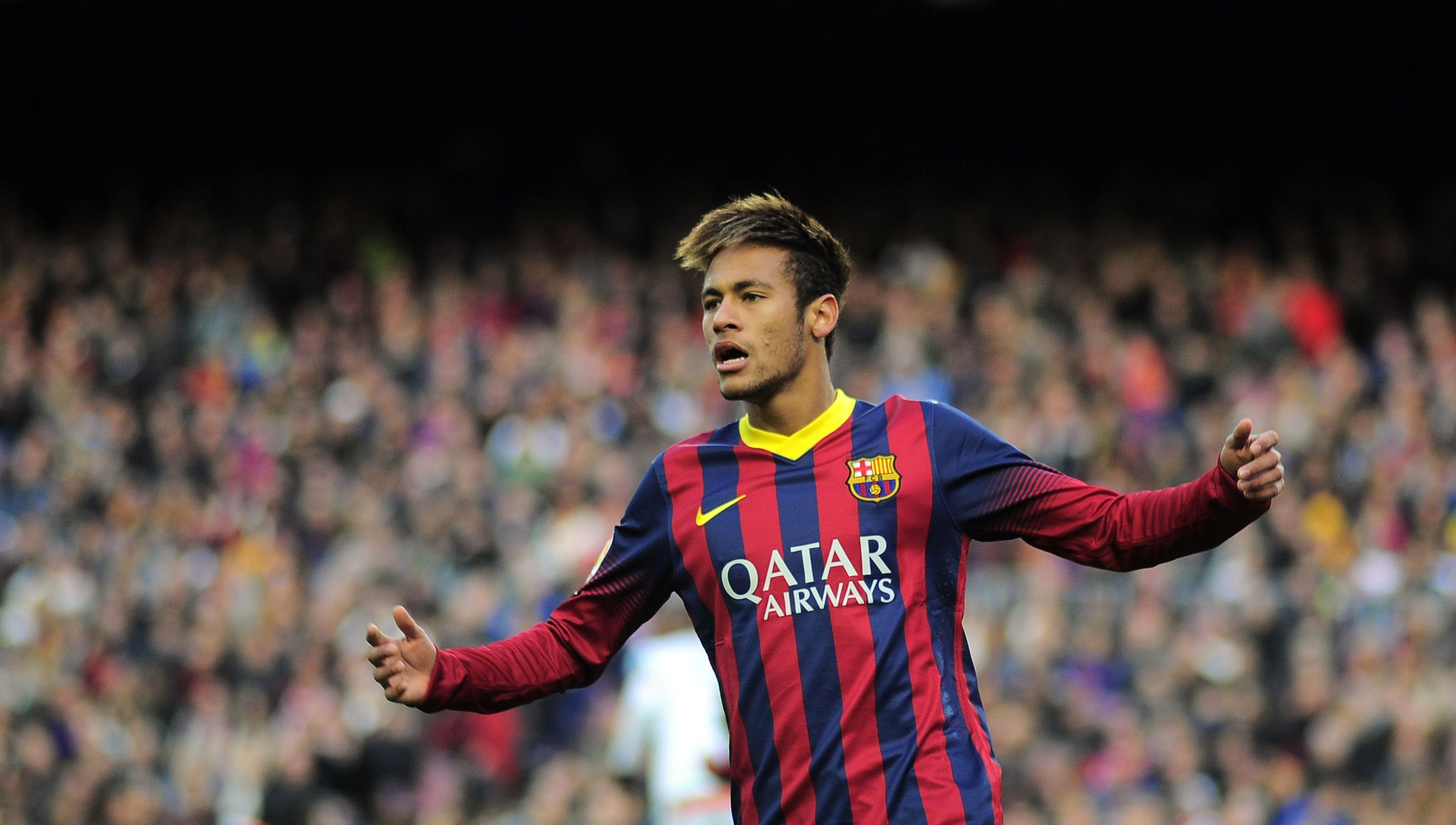 Neymar Barcelona On Action HD Wallpaper Paravu
