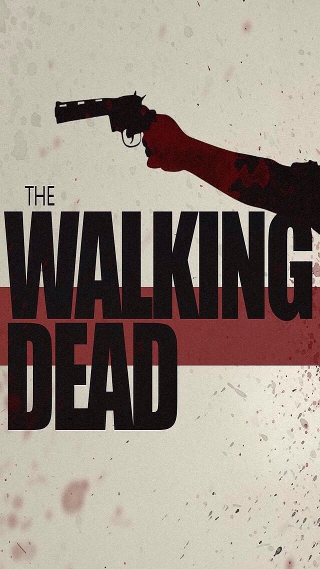 The Walking Dead Logo iPhone 5 Wallpaper 640x1136 640x1136