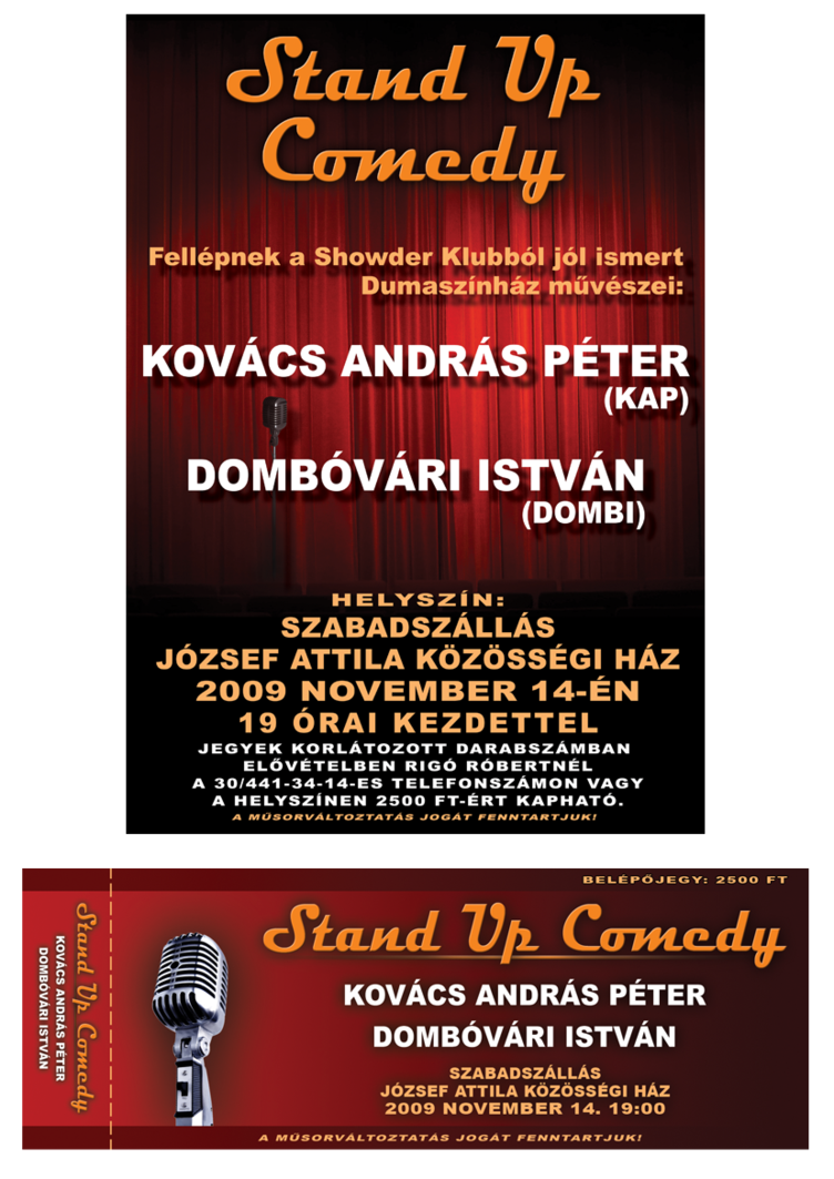 Stand Up Edy Wallpaper Flyer Ticket