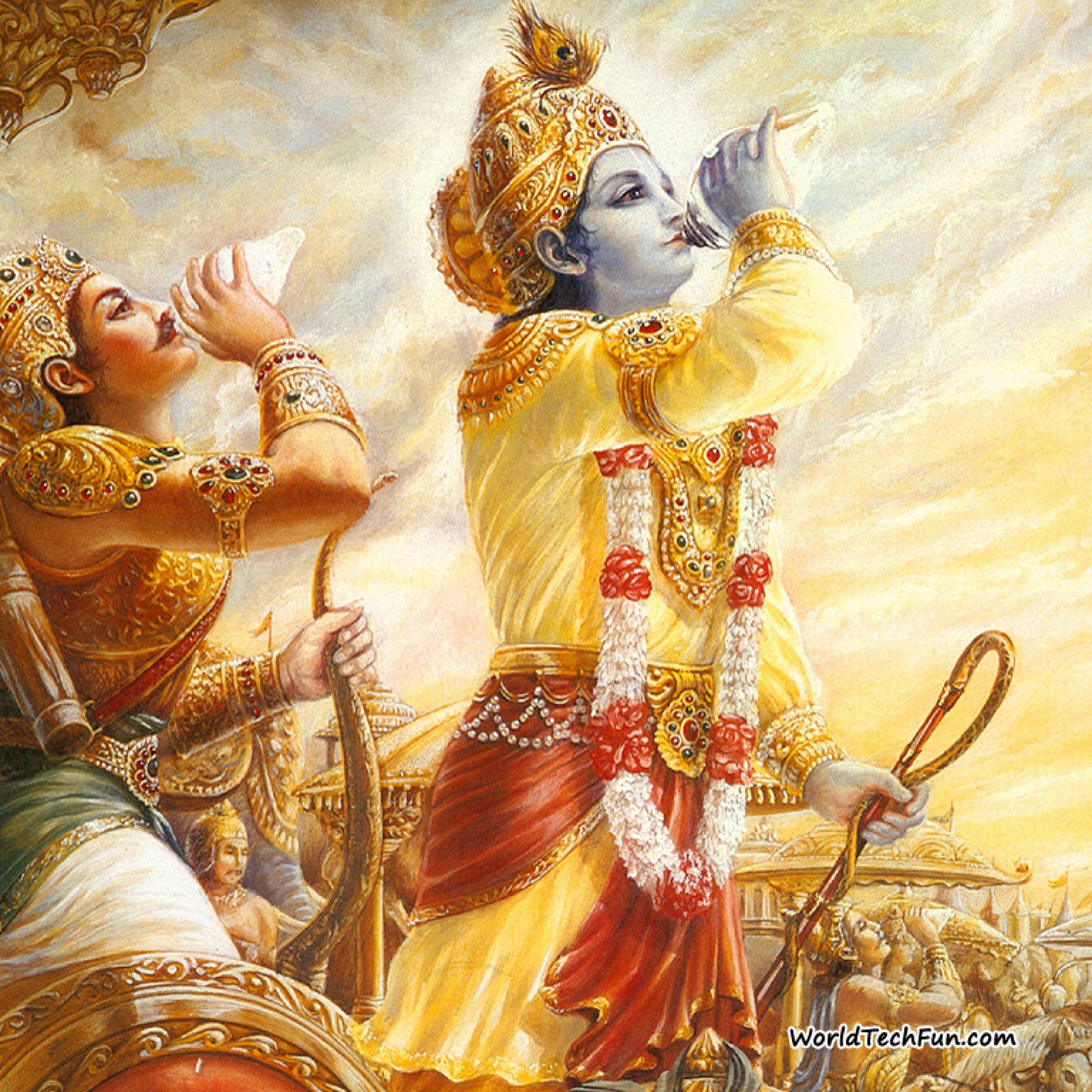 Free download Download 2048x2048 Lord Sri Krishna Arjuna Full HD Wallpaper  for [2048x2048] for your Desktop, Mobile & Tablet | Explore 50+ Natkhat Krishna  HD Wallpaper Download | Krishna Wallpapers, Krishna Wallpaper