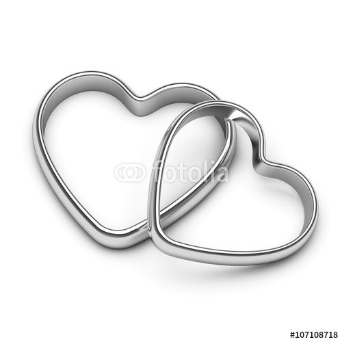 Silver Rings Isolated On A White Background Imagens E Fotos De