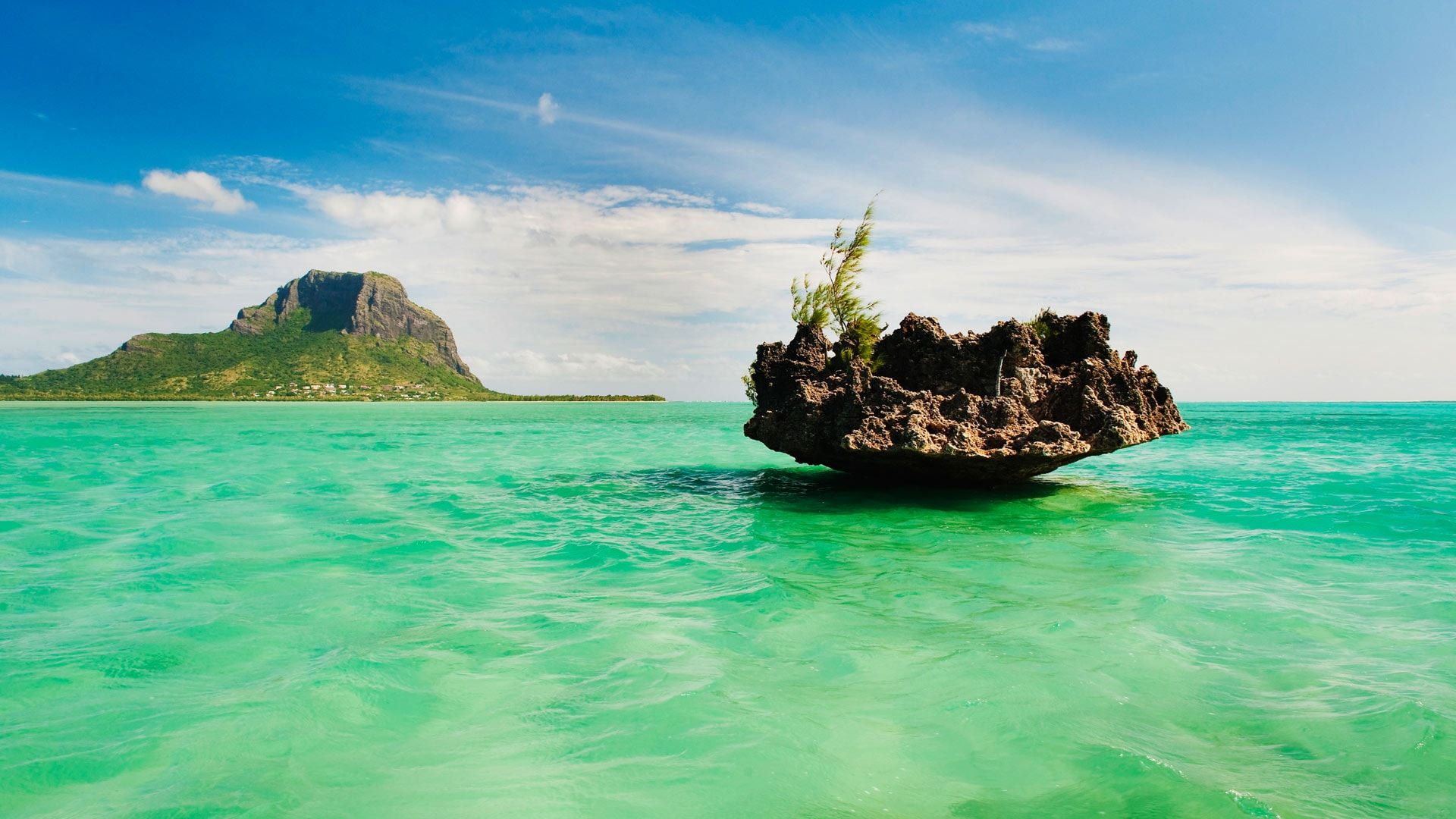 Mauritius Lagoon Beautiful Places Island