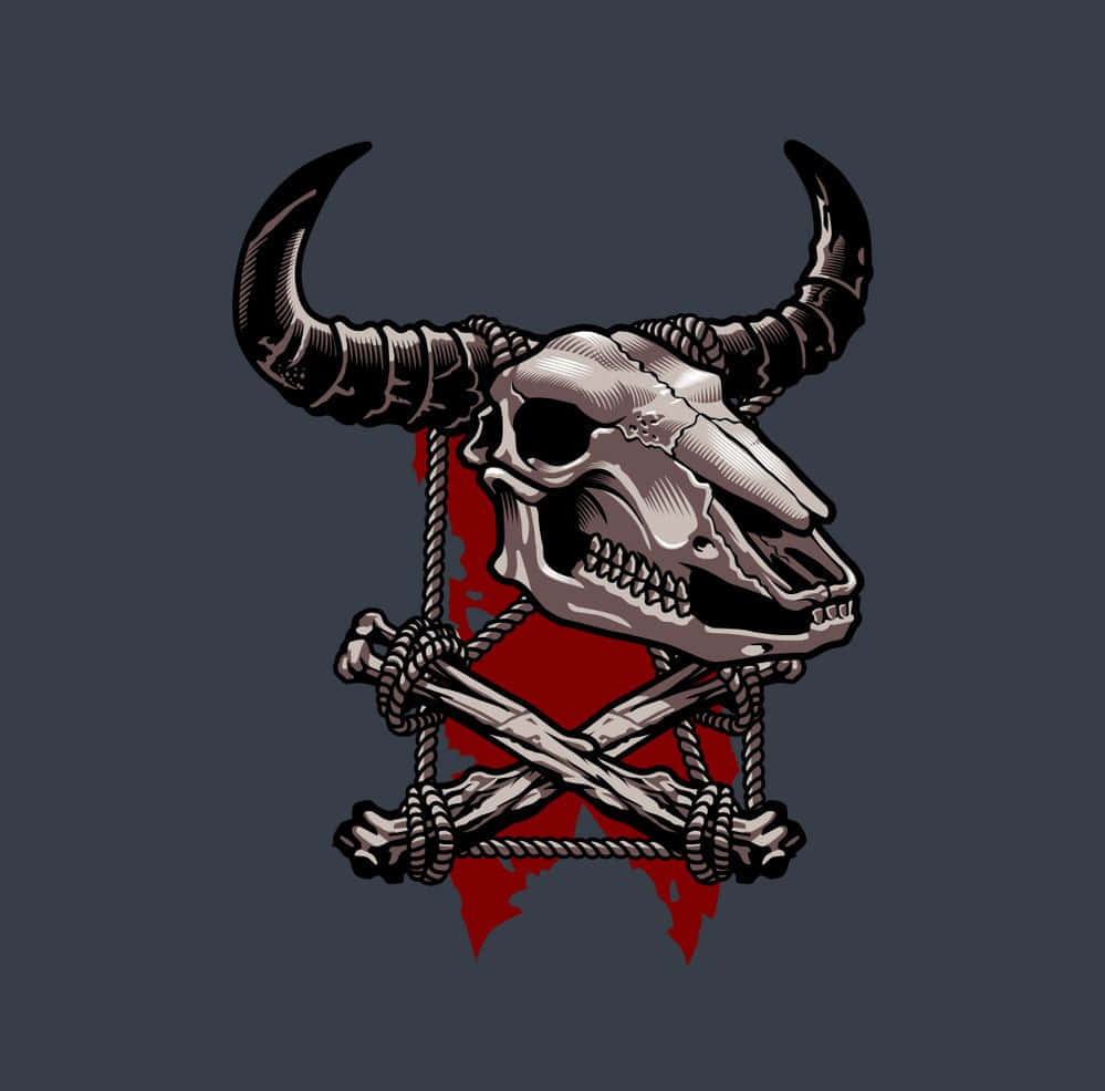 Bull Skull 3wcb9rccqw6jed1q Wallpaper