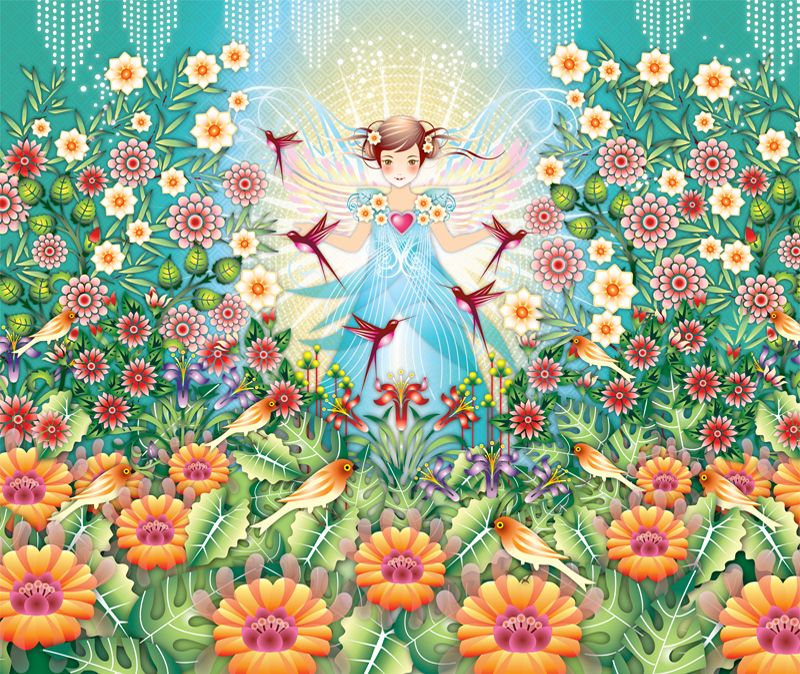 Garden Princess Mural By Paper Moon Wallpaper Direct