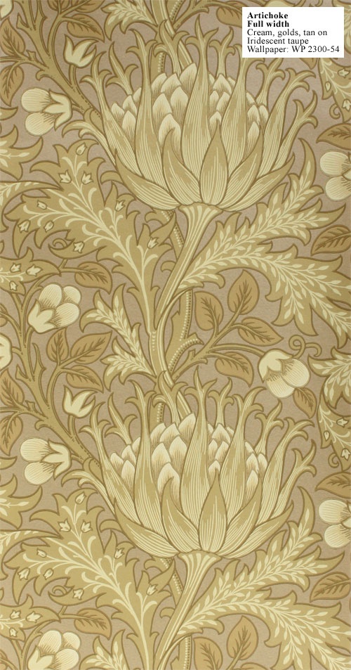 William Morris Reproduction Wallpaper Artichoke Designed By J H