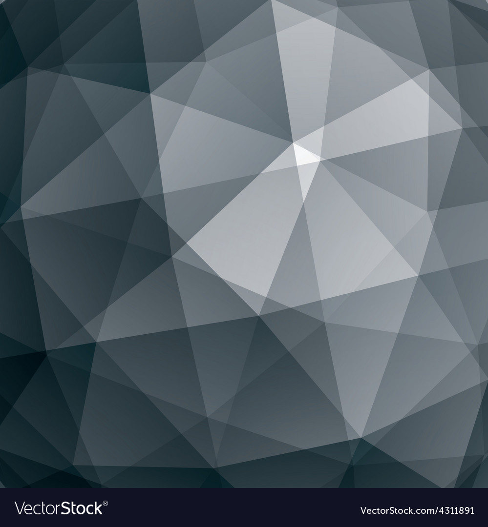 Abstract Geometric 3d Background Grayscale Vector Image
