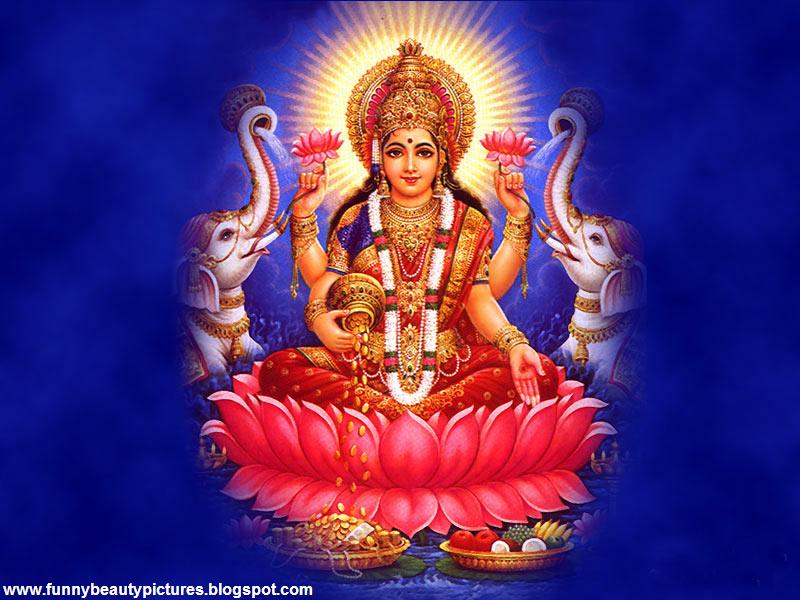Funny Beauty Pictures Hindu God Lakshmi Devi And Wallpaper