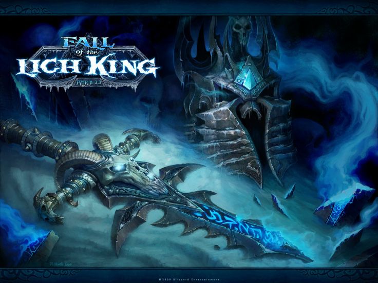 World Of Warcraft Lich King Frostmourne Wallpaper Background