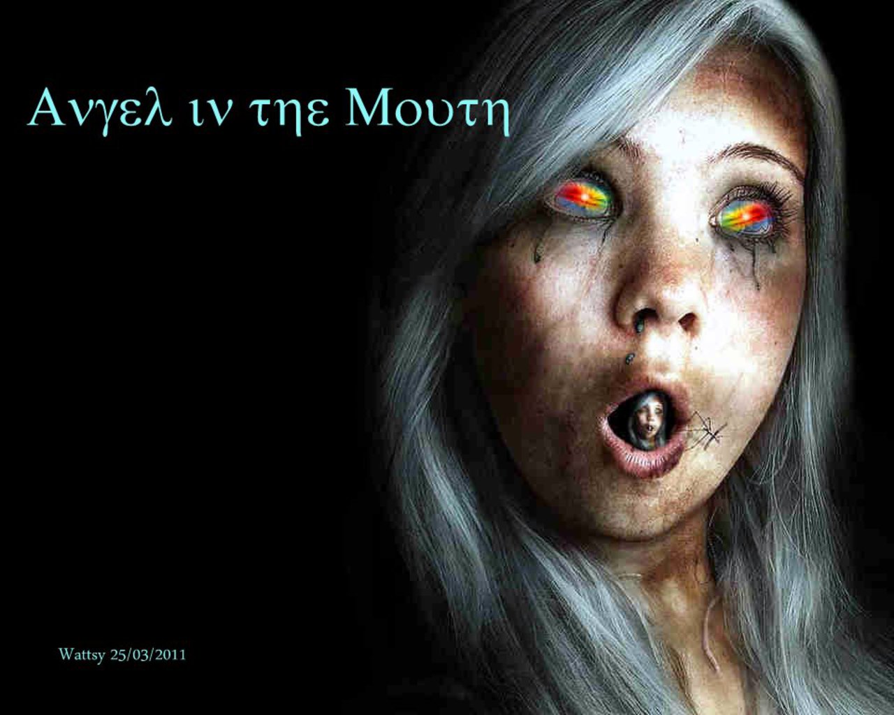 Angel In The Mouth Computer Wallpaper Desktop