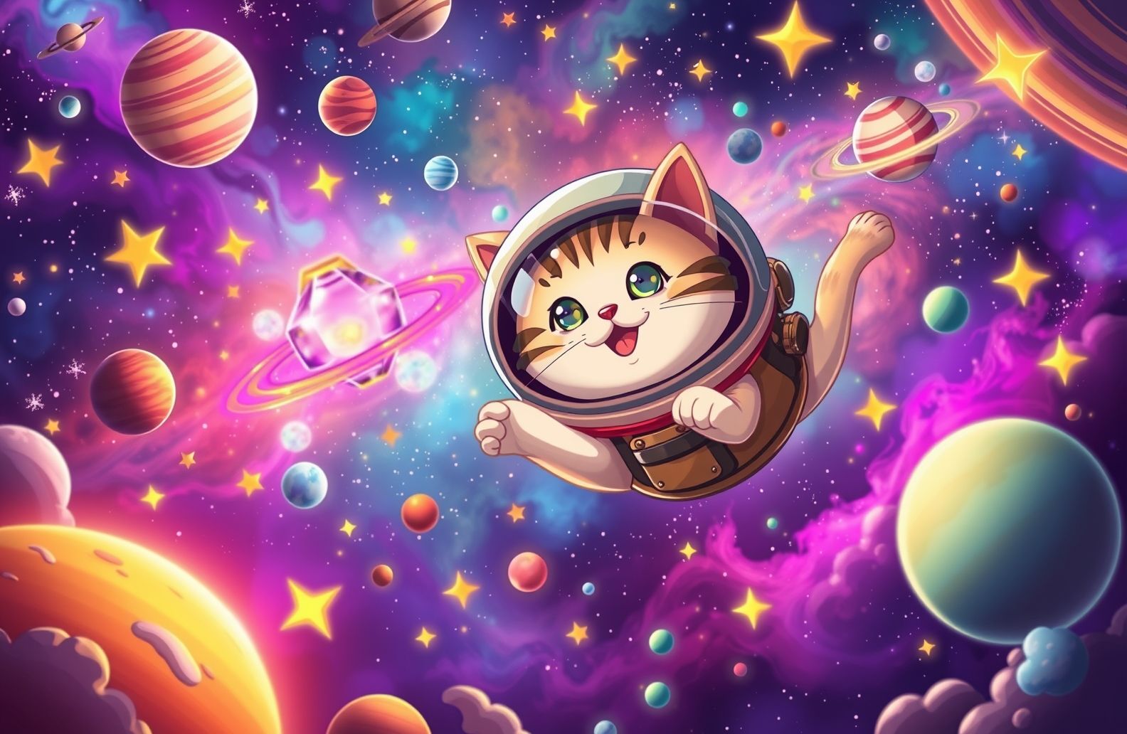 Space Cat Wallpaper