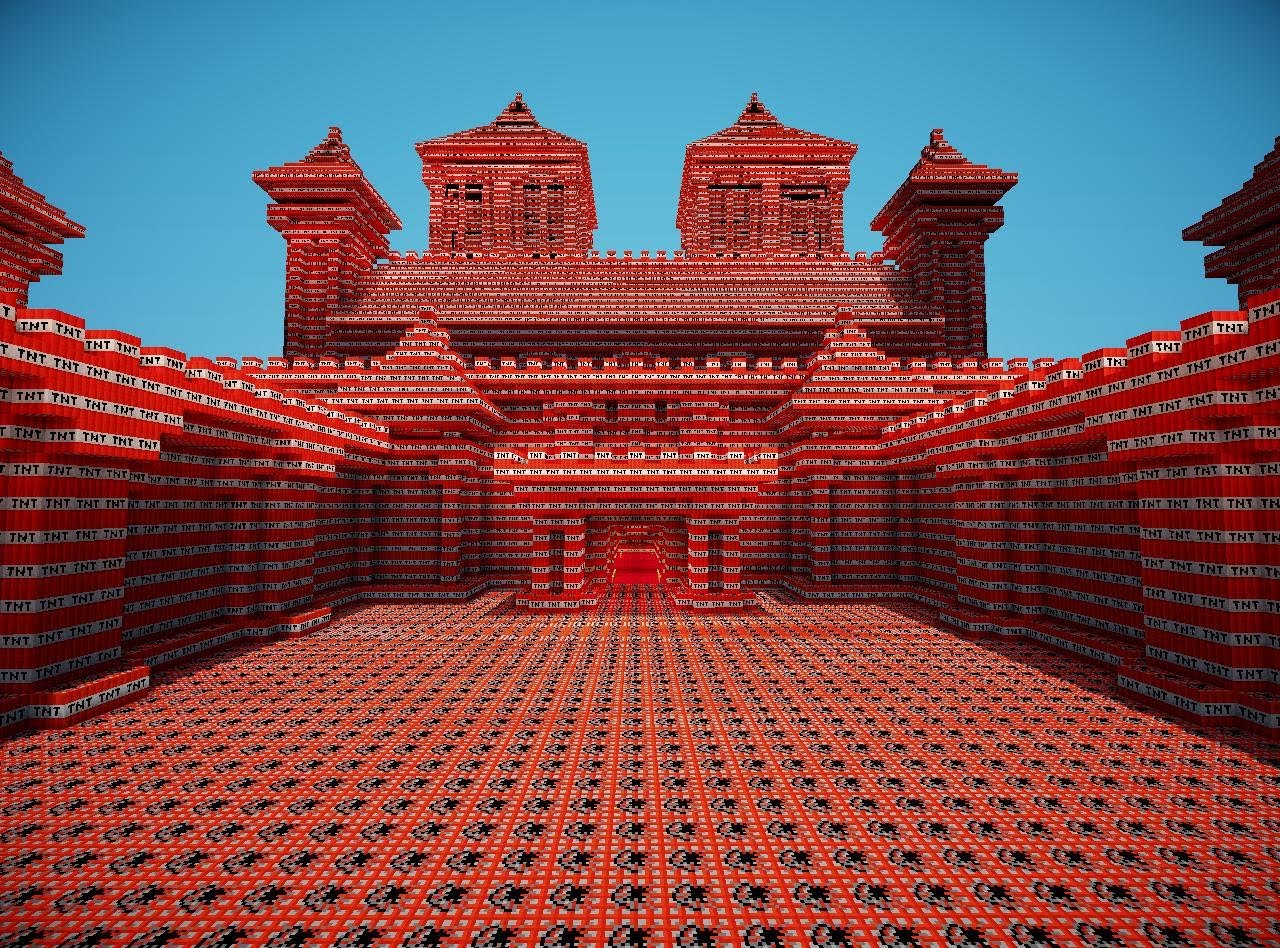 Minecraft Tnt Castle
