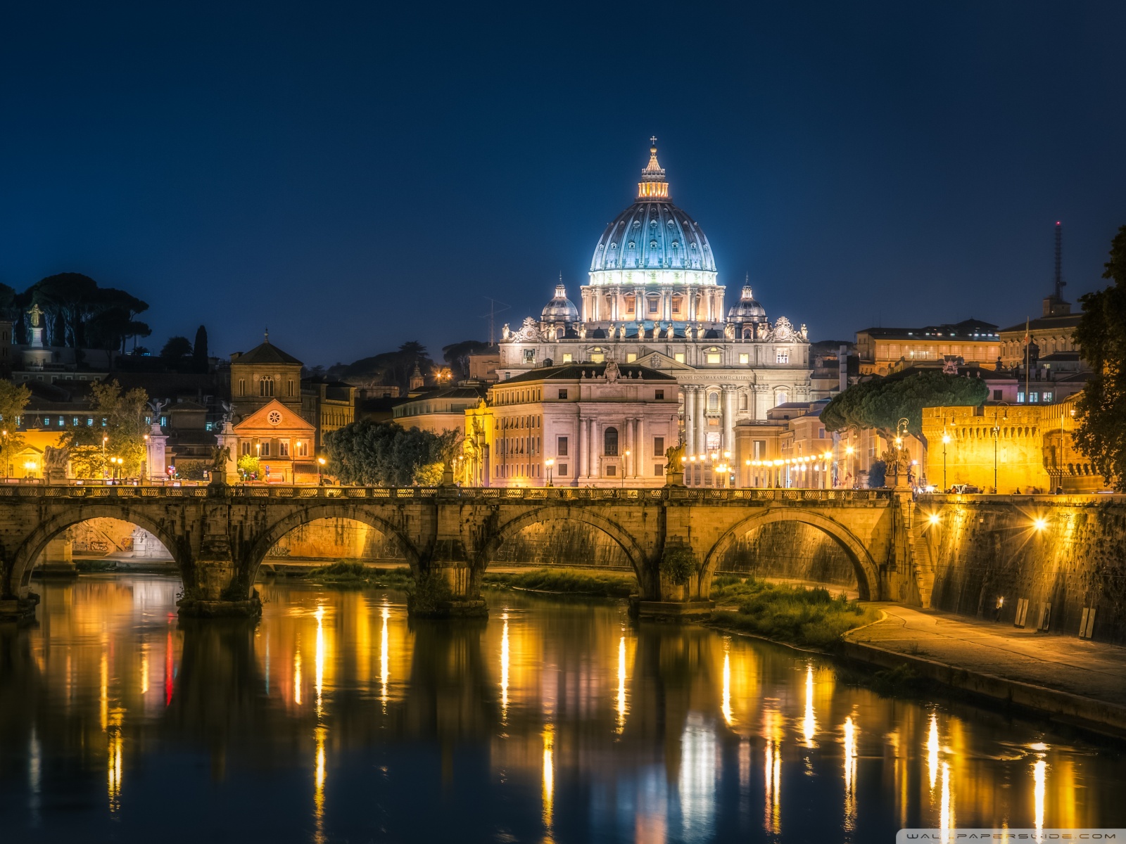 Vatican City At Night Phone Wallpaper By Melpeak