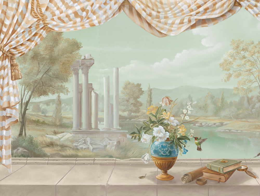 Custom Wallpaper Wallcovering And Scenic Painted Mural Designs