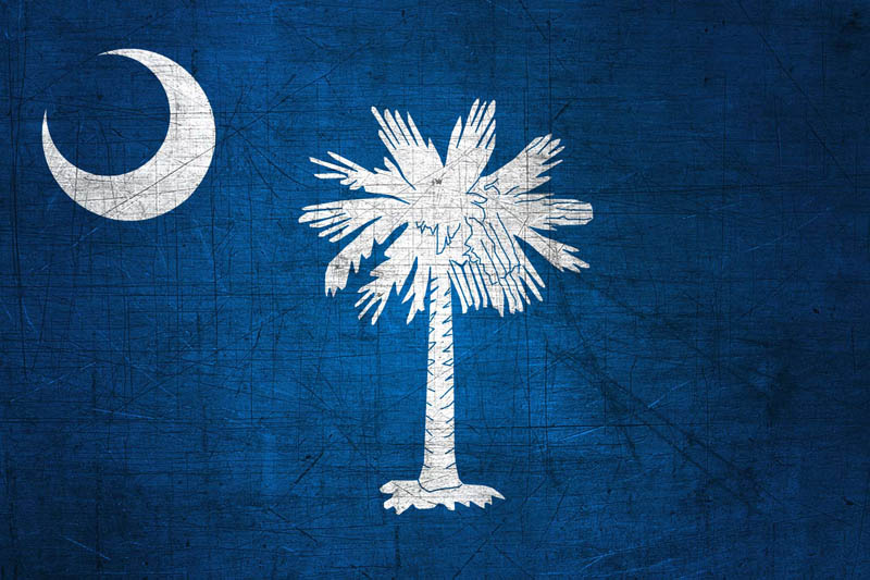 South Carolinian Flag Metal Of Carolina It For