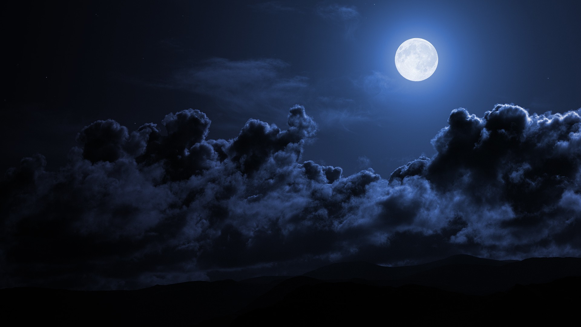 Night Moon Sky Wallpaper HD