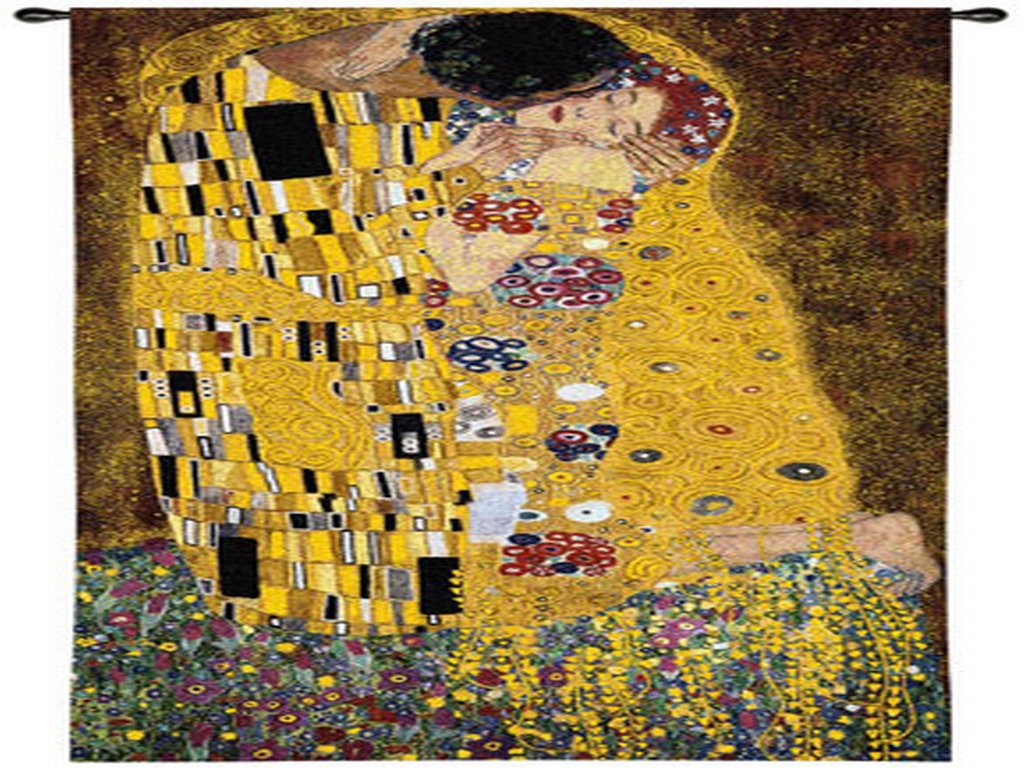 Fotos Gustav Klimt The Kiss Wallpaper