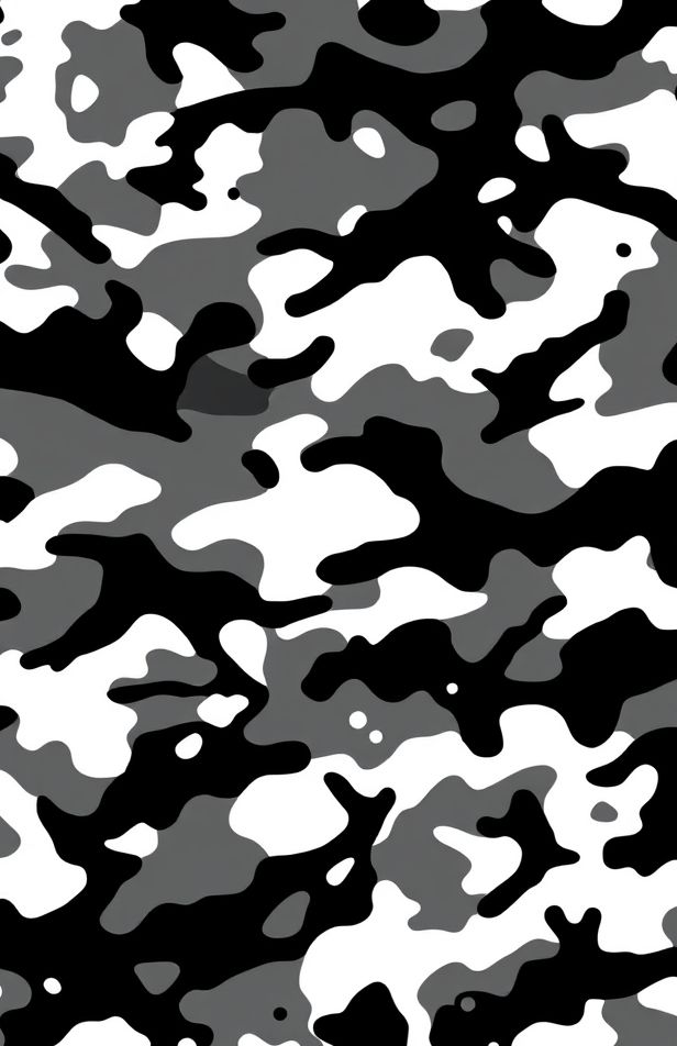 Black And White Camo Wallpaper