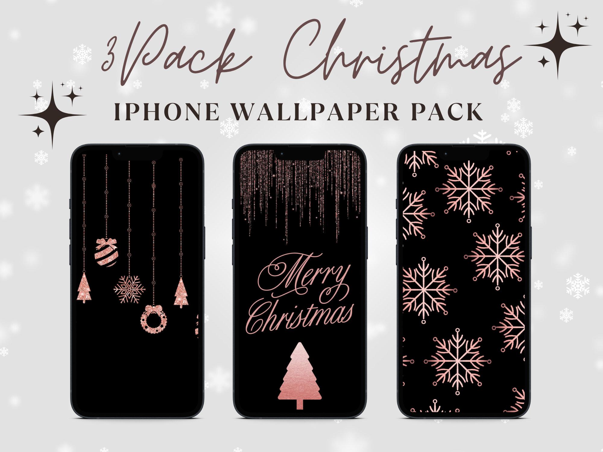 Christmas Apple iPhone Wallpapers Pack of Christmas iPhone Etsy