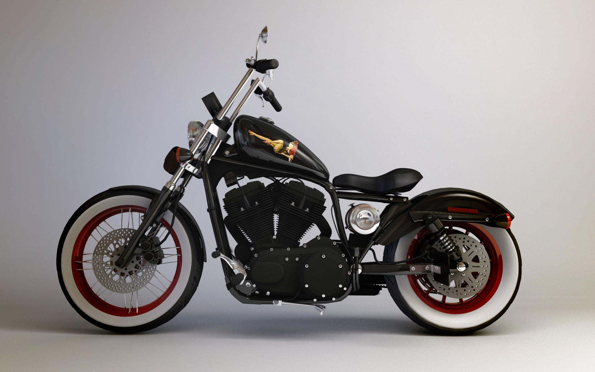 Harley Davidson Custom Wallpaper