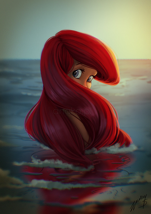 Ariel Disney Little Mermaid Red Hair
