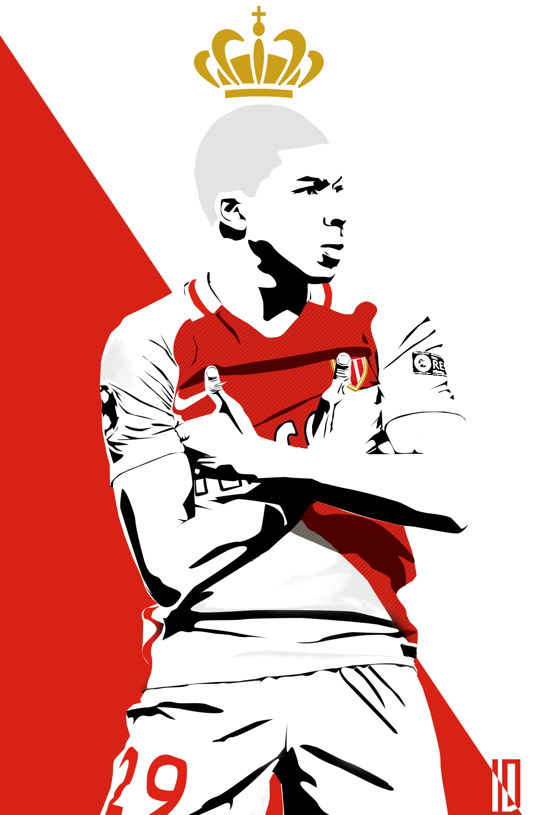 Kylian Mbappe Vector Wallpaper by IndividualDesign on