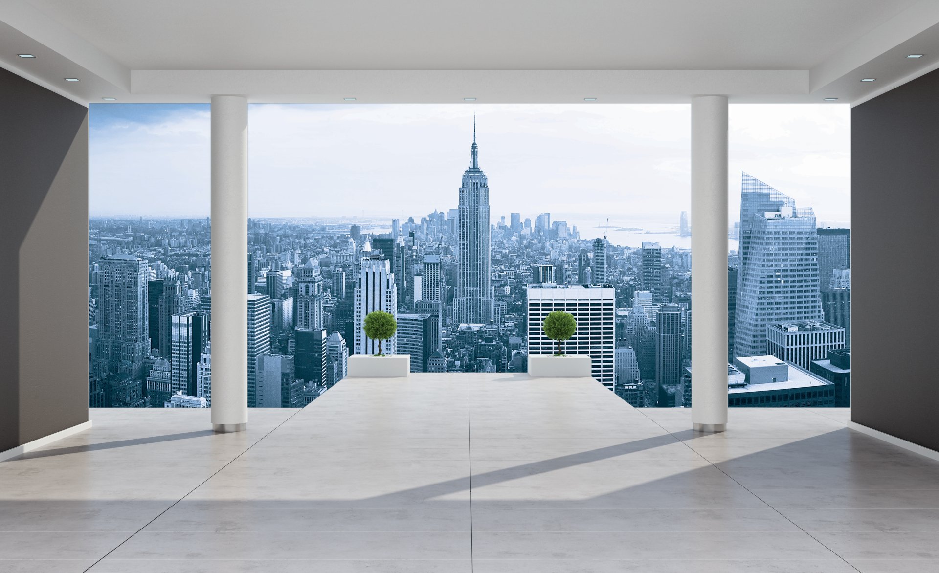 New York Empire State Penthouse Photo Wallpaper Wall Mural Cn
