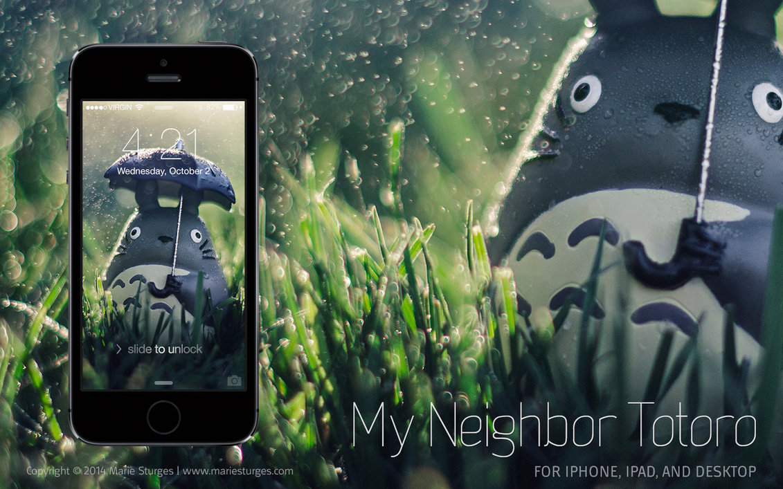 Totoro Wallpaper For iPhone iPad And Desktop By Mariesturges
