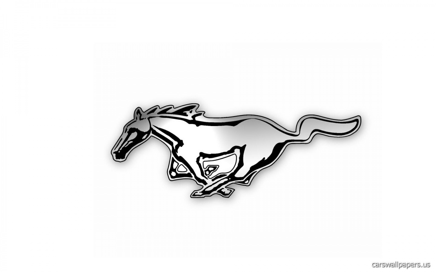 ford mustang logo white wallpapers 1440x900