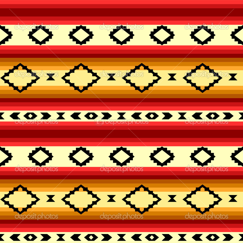 Mexican Pattern Wallpaper Mexican blanket geometric