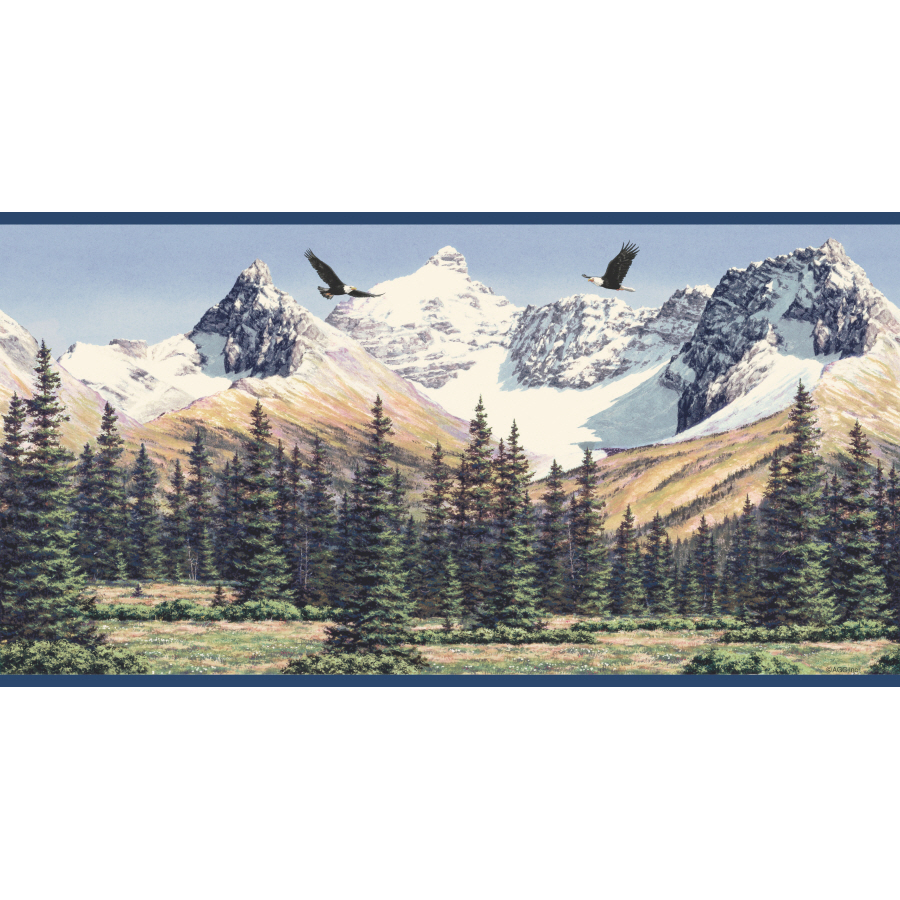 Imperial Mountain S Prepasted Wallpaper Border At Lowes