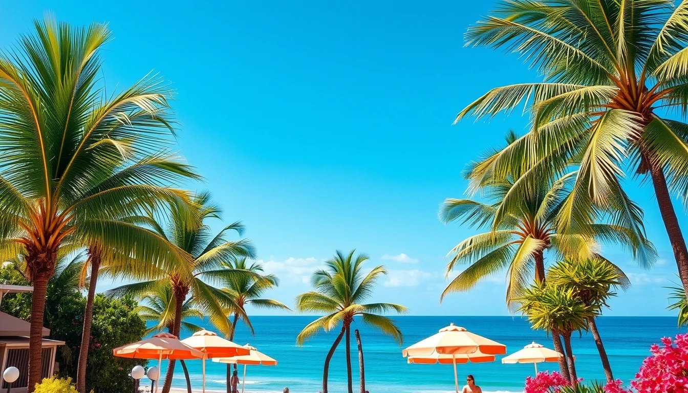 Tropical Preppy Summer Wallpaper