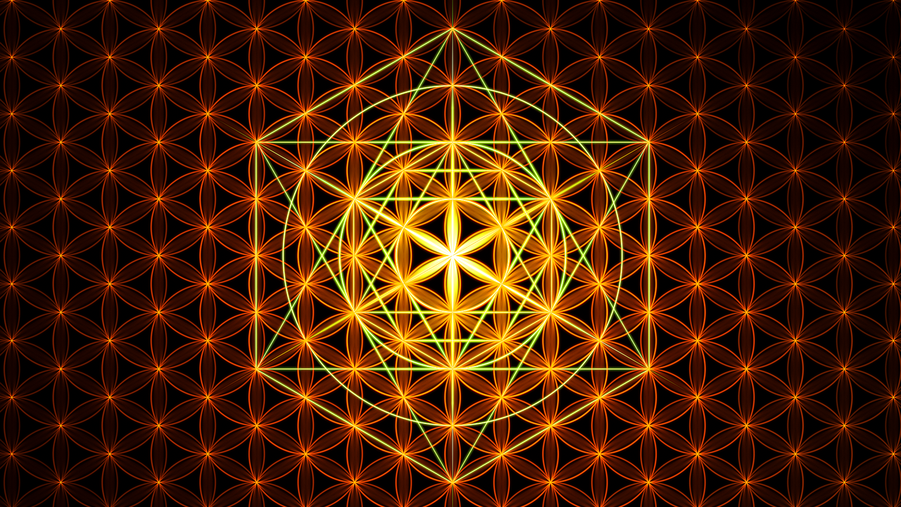 Sacred Geometry Flower Of Life Wallpaper V2 By Janrobbe