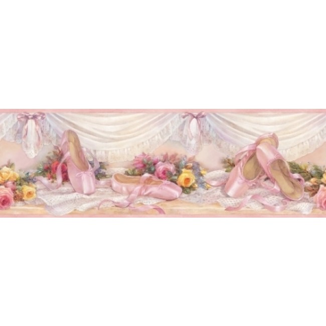 Girls Ballet Dreams In Pink Wallpaper Border All Walls