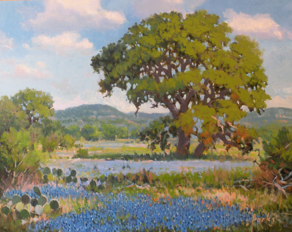 David Forks Texas Landscape Painter Hill Country Afternoon