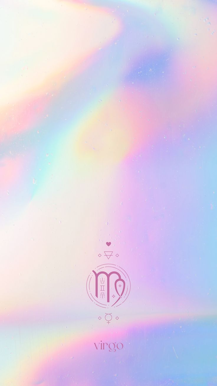 Virgo Aesthetic Astrology Holographic Wallpaper For Phone iPhone And