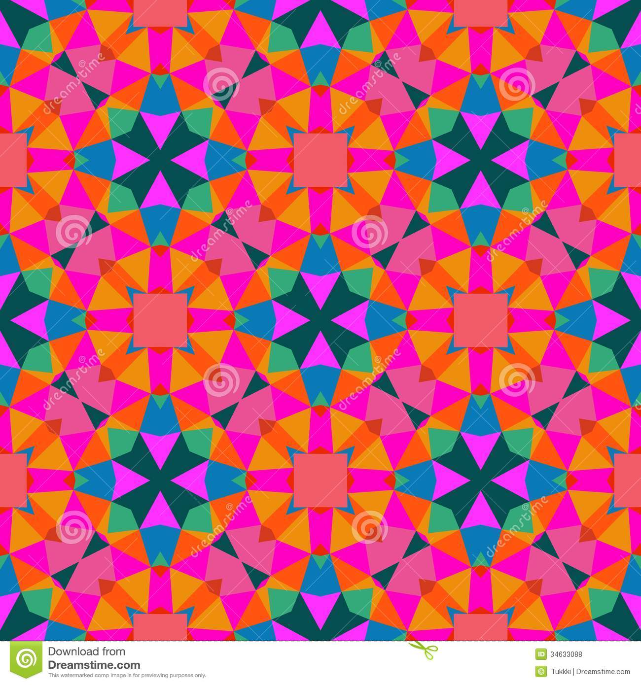Bright Aztec Print Wallpaper Pattern in bright color