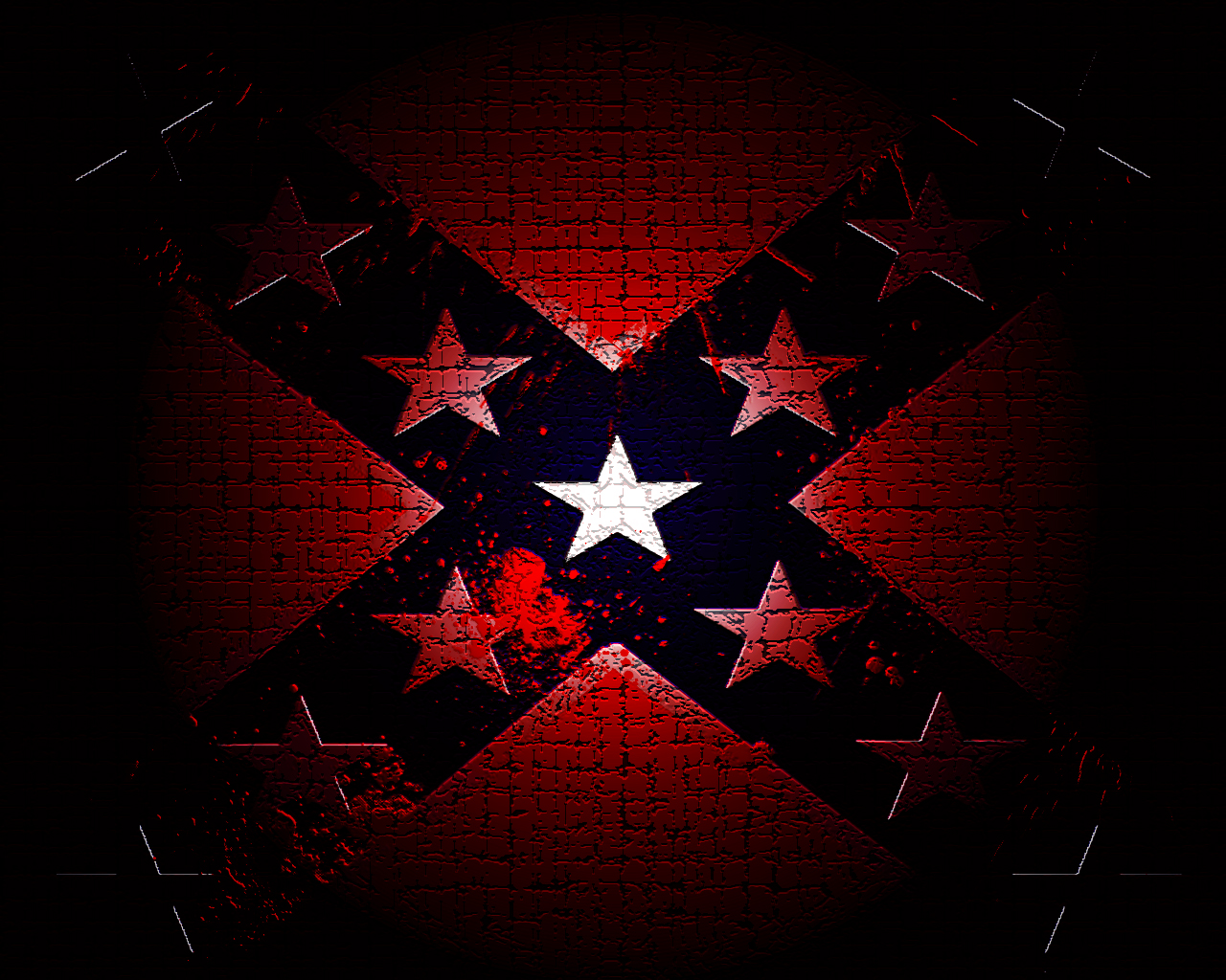 bloody confederate flag by d3uterium customization wallpaper 1280x1024