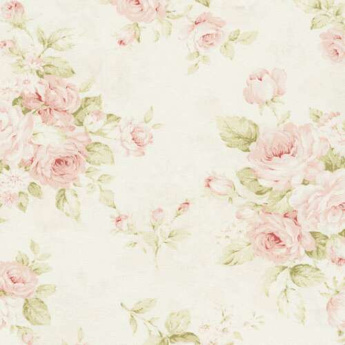 Shabby Chic Wallpaper Fabrics Pink Floral Carousel Designs