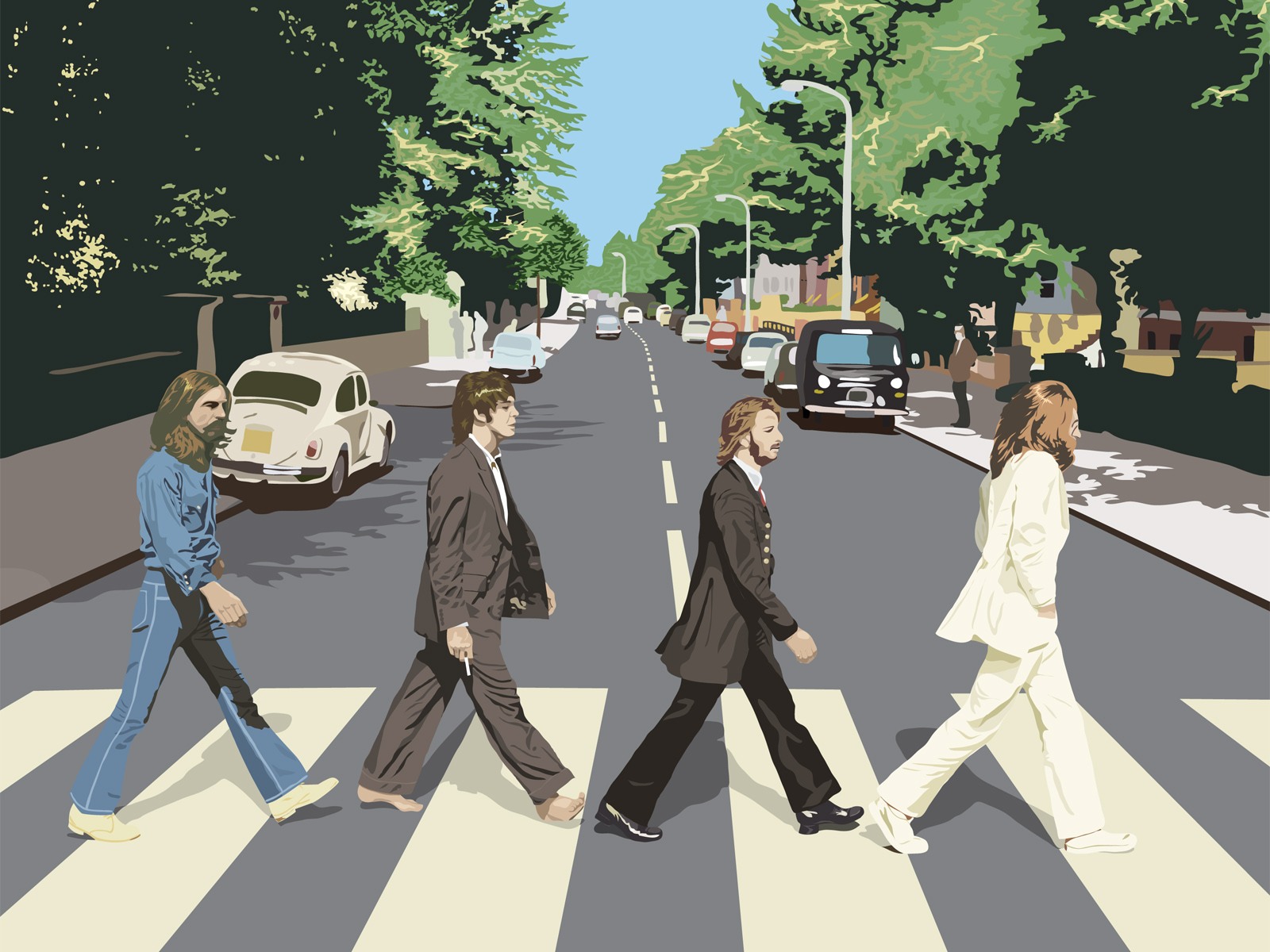 The Beatles Abbey Road Wallpaper Beatles abbey road wallpaper