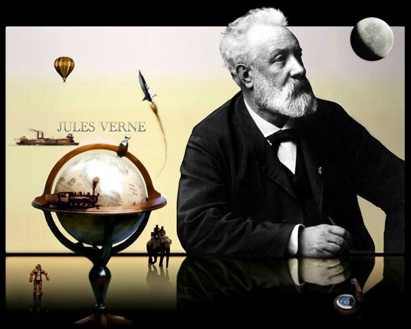 Jules Verne Books And Book Spaces