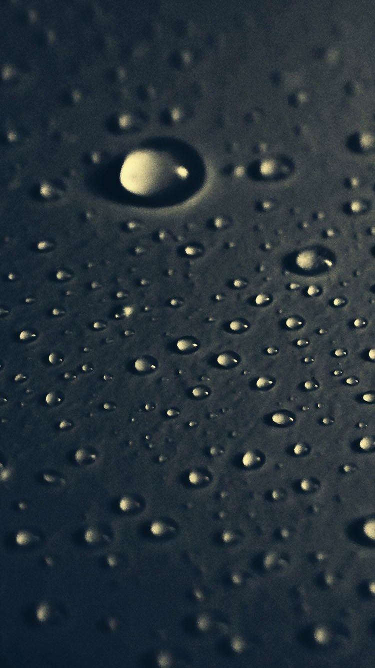 Dark Black Drop iPhone Wallpaper HD