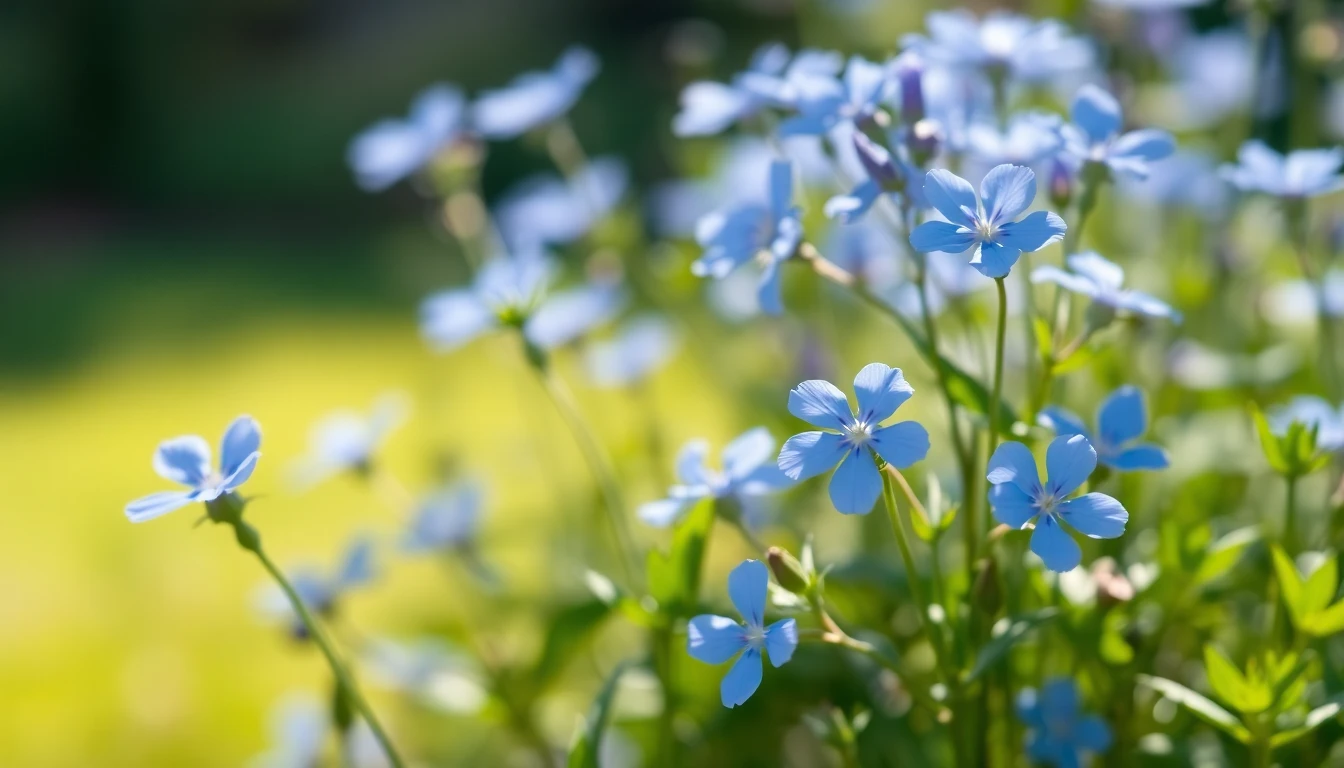 Blue Flowers Wallpaper