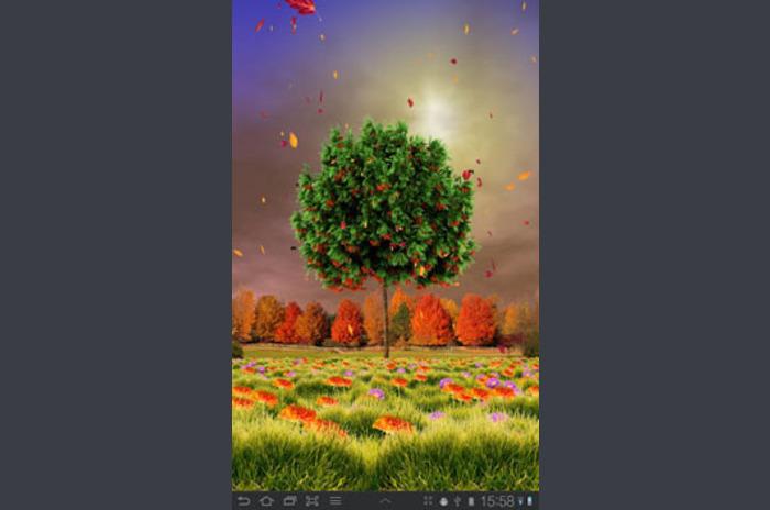 Download the program Autumn Trees Live Wallpaper Wallpaper for Android