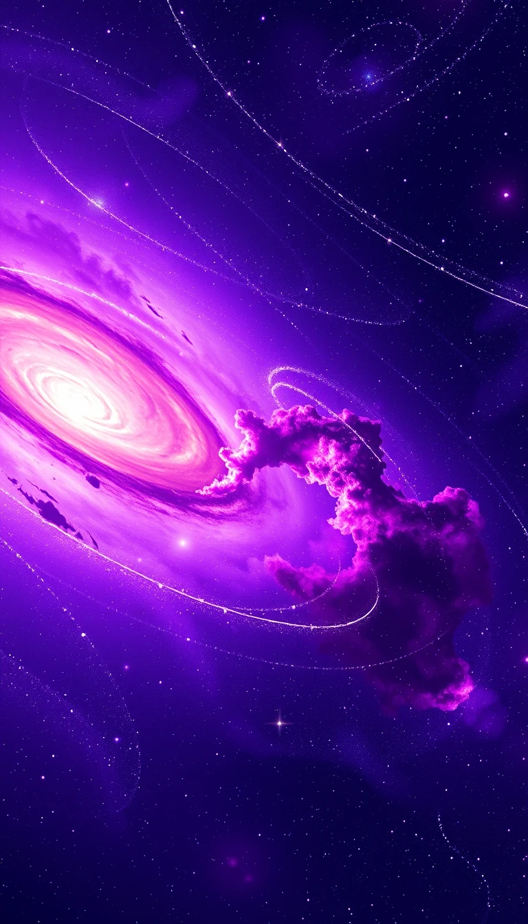 Hd Purple Space Wallpaper