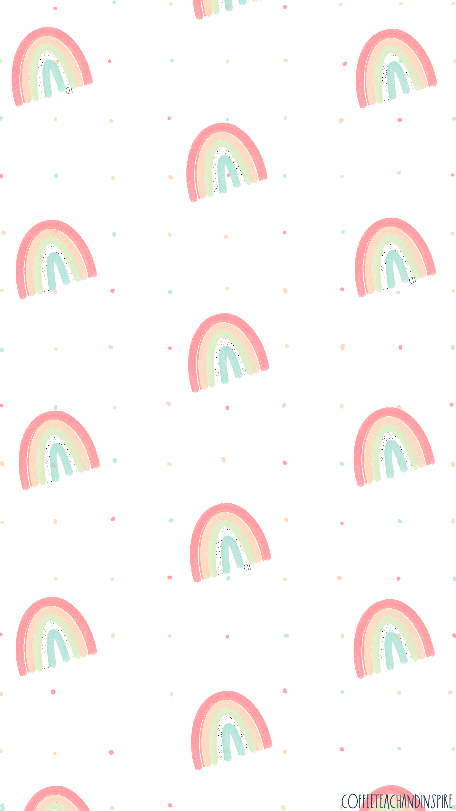 Pastel Rainbow Aesthetic Wallpaper